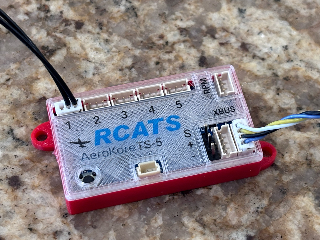 AeroKore TS-5 temperature telemetry module for Futaba systems